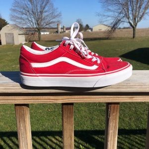 Red Old Skool Vans